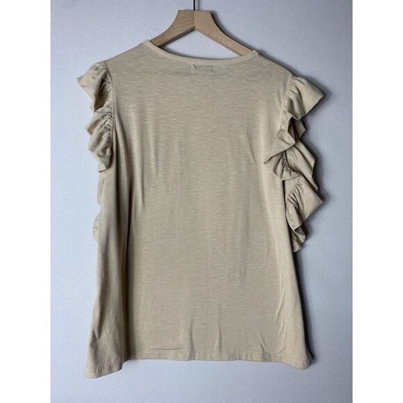 MIHOLL SLEEVELESS RUFFLED TOP WITH POCKET SIZE LARGE - Picture 5 of 6